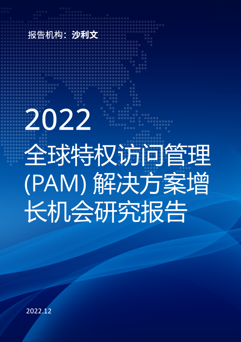 全球特权访问管理 (PAM) 解决方案增长机会研究报告