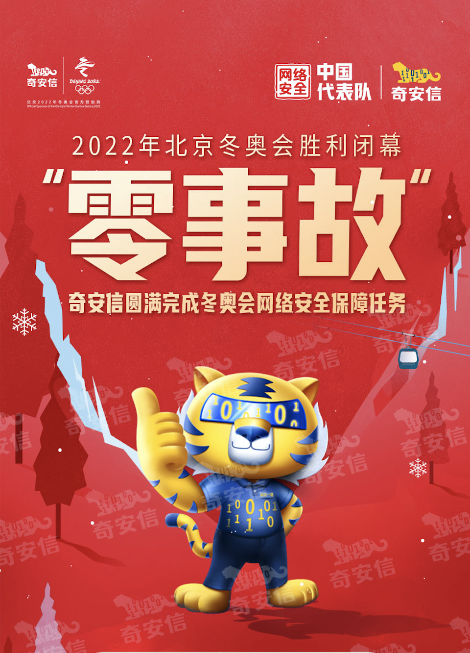 奇安信圓滿完成北京冬奧會網絡安全保障任務