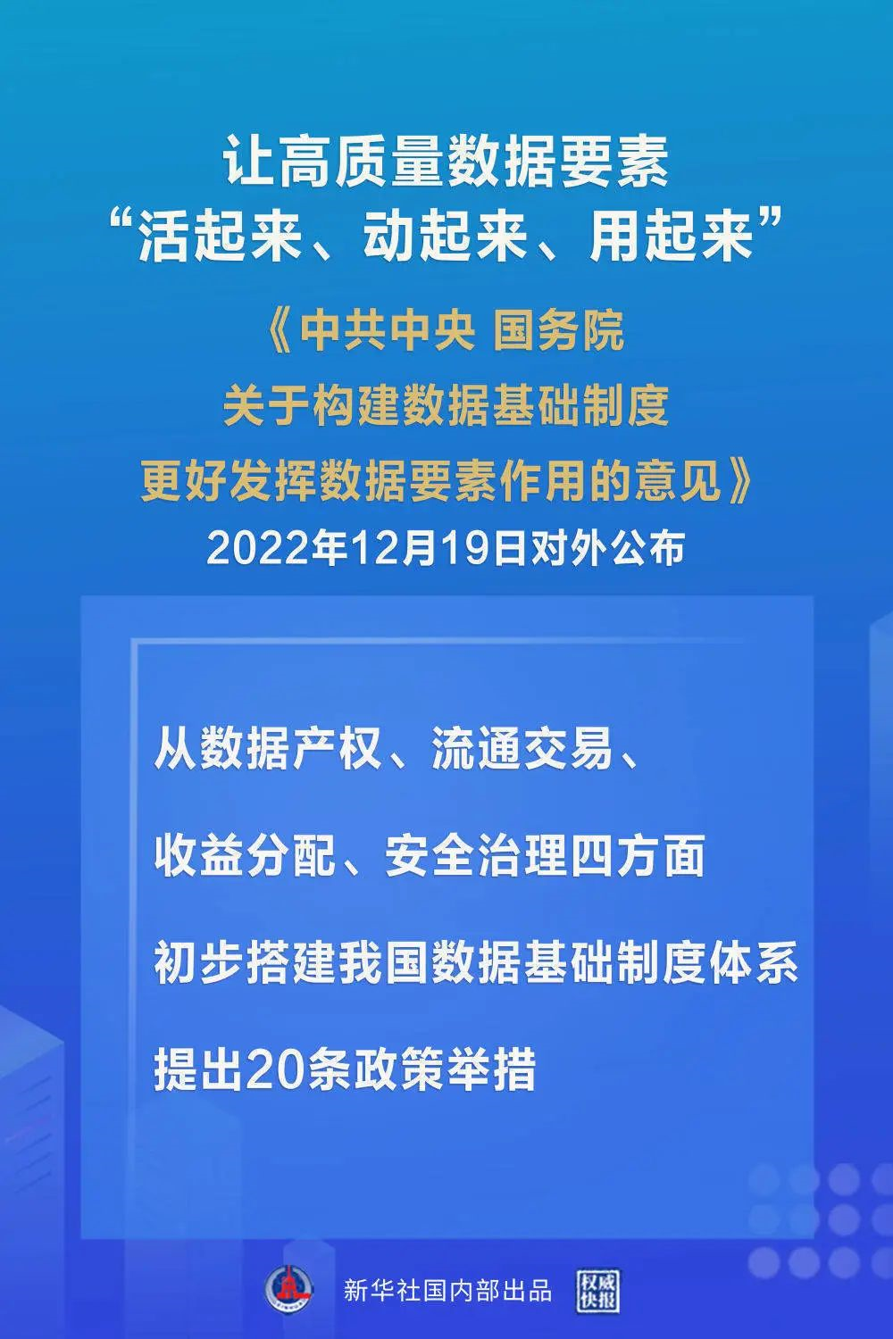 中共中央、国务院重磅发文，“数据二十条”来了！发改委权威解读