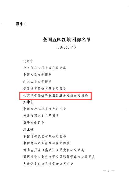 喜报|全国“两红两优”揭晓!奇安信集团团委荣获